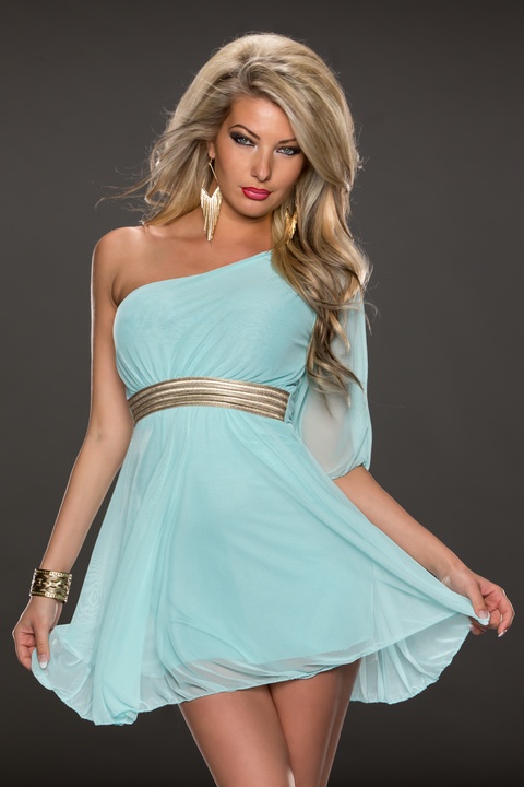 F2324-4 Half Sleeve Party Dresses